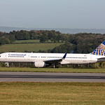 N13113 Boeing 757-224, Continental Airlines, Bristol Airport, Lulsgate Bottom, Somerset