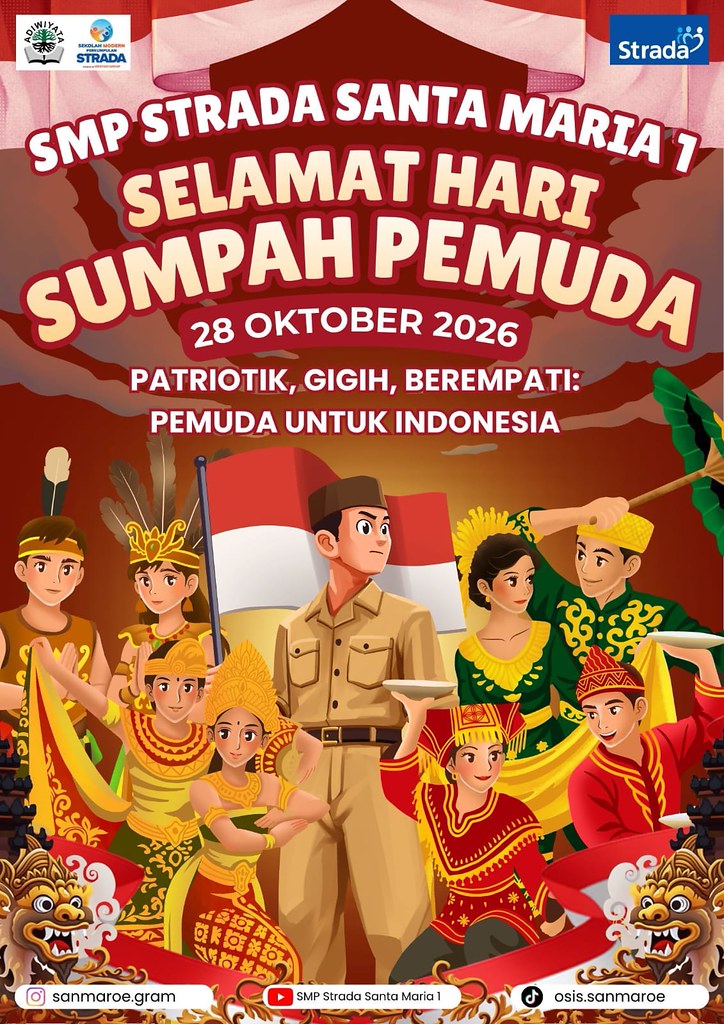 Keseruan Peringatan Sumpah Pemuda di SMP Strada Santa Maria 1!