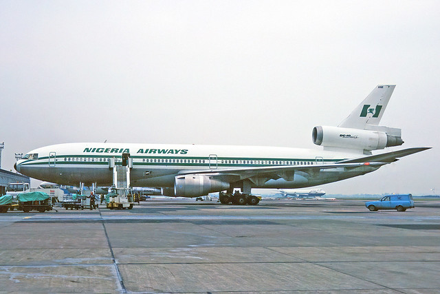 5N-ANR Douglas DC-10-30 Nigeria Airways MAN 06AUG82