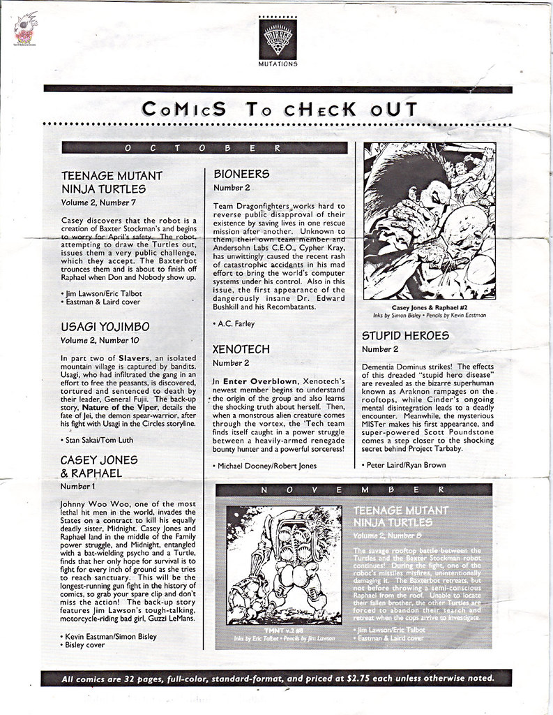 MIRAGE PUBLISHING :: 'MUTATIONS' newsletter V.2 #2 / FALL 1994  v (( 1994 )) by tOkKa
