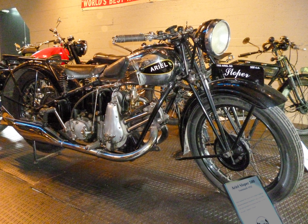 Sloper Single 1932 Ariel Sloper SG 500cc single | As seen in the Finnish M… | Flickr