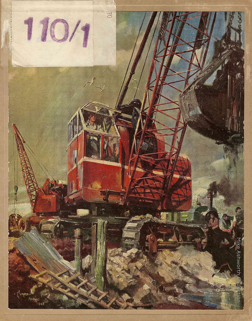 Jones KL Mobile Cranes booklet - cover by Terence Cuneo, 1948