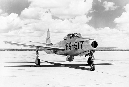 Republic (YP-84A) P-84B-3-RE Thunderjet (sn 45-59517), redesignated F-84B