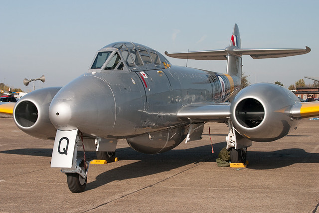 Gloster Meteor T.7 G-BWMF / WA591 Duxford 16.10.2011