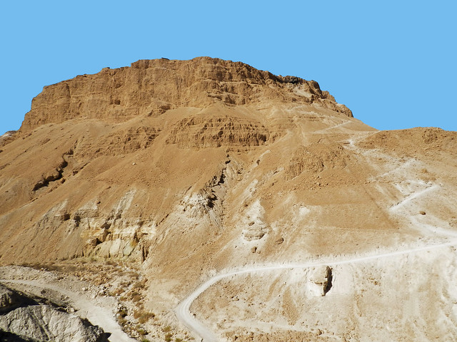 vista de la montaña de Fortaleza Masada Israel Patrimonio de la Humanidad 01