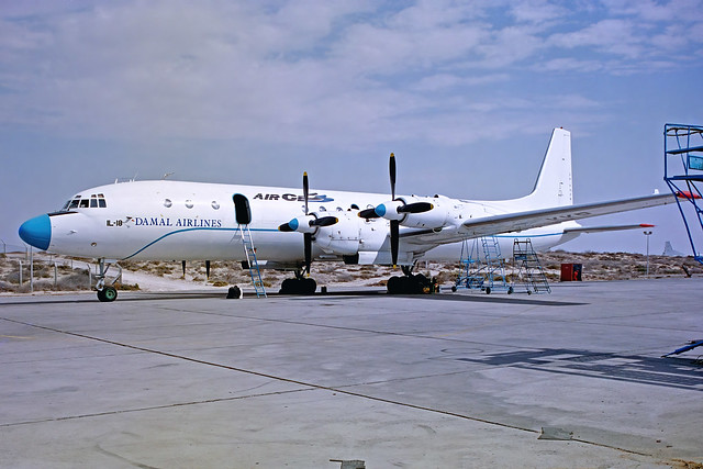 3C-KKR Ilyushin IL-18V Damal Airlines (Air Cess Equatorial Guinea) SHJ 21NOV00