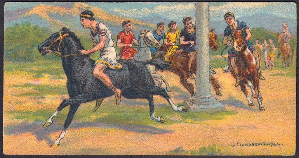 Cigarette Card - Ancient Greece Horse Race | Carreras Cigare… | Flickr