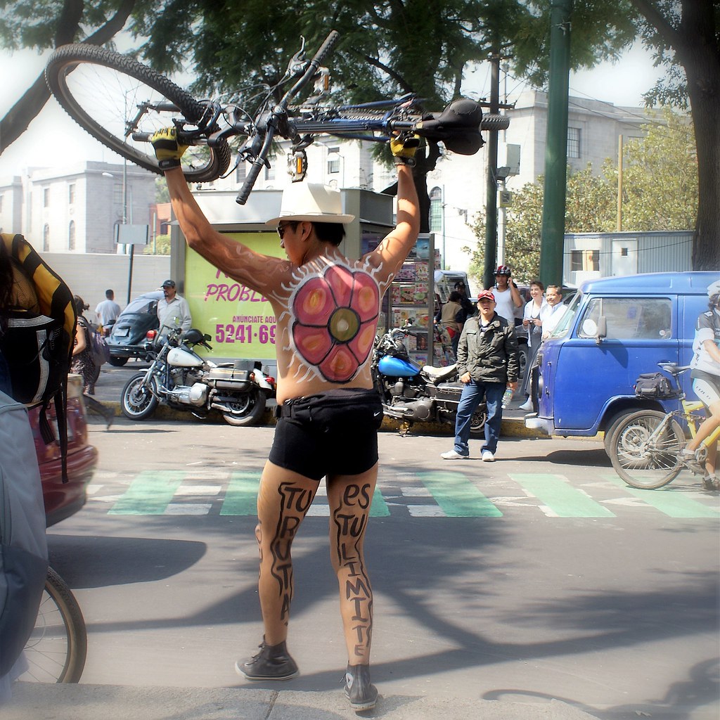 Flickriver: Photoset World Naked Bike Ride Mexico City 