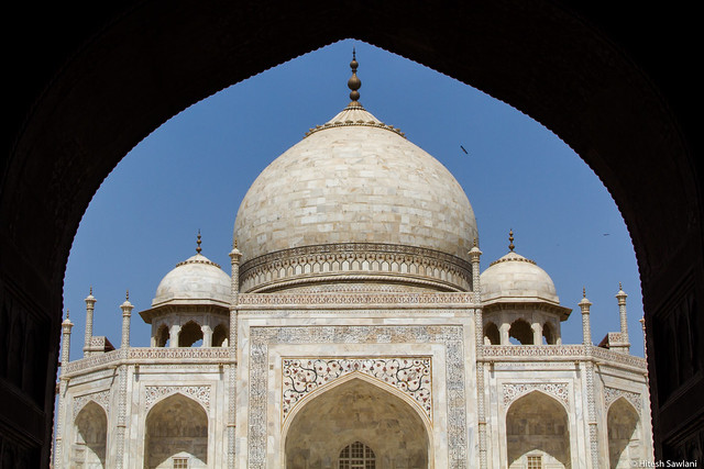 Enclosed Taj Mahal