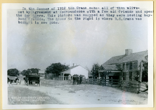William Carey Crane's home in Independence, Texas, 1912