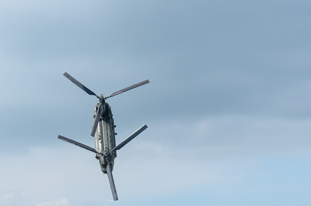 Boeing-Vertol Chinook of RAF displays at RIAT 2012