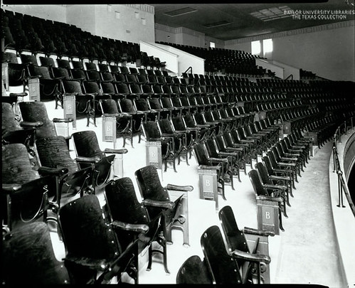 Waco Hall Interior Seats, undated