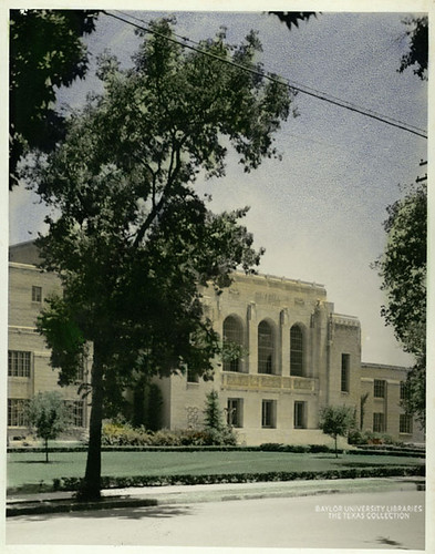 Waco Hall colorized photo (111th Photo Sec. A.C. Texas National Guard Houston), undated
