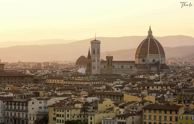 Il tramonto a Firenze