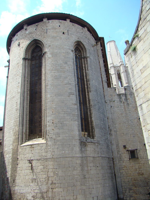 abside exterior iglesia de San Félix o Sant Feliu​ de Girona Gerona 03