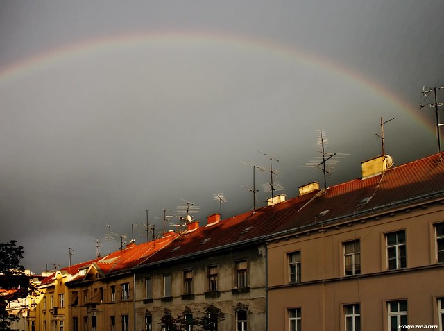 Rainbow over my street