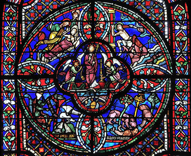 Bourges (Cher) - Cathédrale Saint-Etienne - Déambulatoire (baie 3) - Vitrail de 