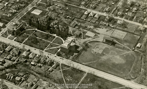 Baylor University and Carroll Field-circa 1915