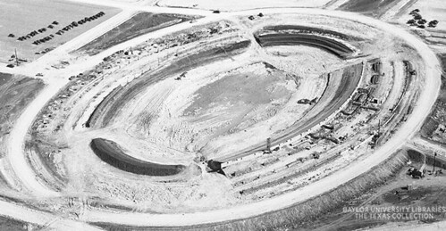 Close up crop of Baylor (Floyd Casey) Stadium Construction, circa 1949 (4)
