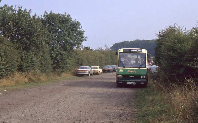 G223 VDX, Ipswich Buses Metrorider 223 at Shackerstone, 26th. August 1990.