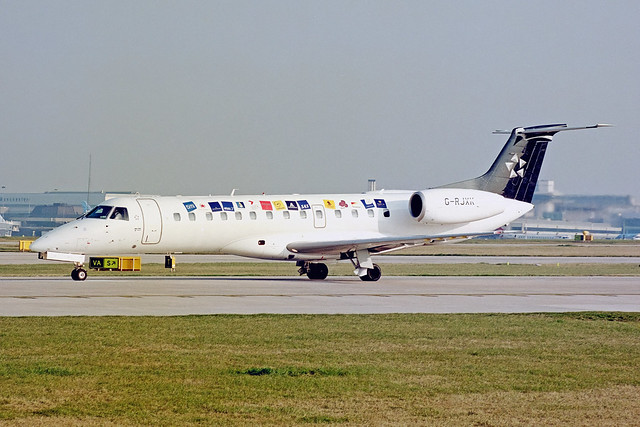 G-RJXK Embraer ERJ.135ER bmi commuter (Star Alliance) MAN 12APR03