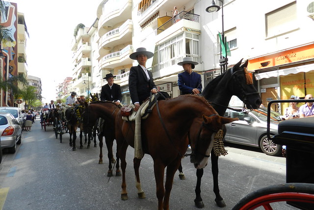 Jinetes y caballos desfile ecuestre Feria Virgen del Rosario octubre 2012 Fuengirola Málaga 11