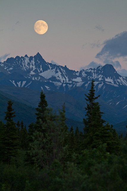 Moonrise, Denali National Park and Preserve
