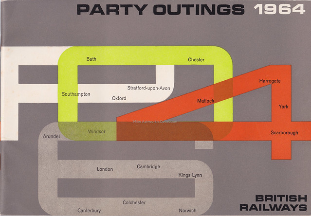 British Railways Party Outings brochure, 1964 - designed by Philip Thompson