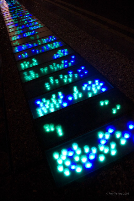 London Bridge pavement lights