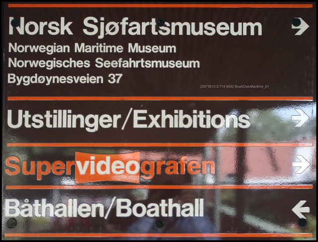 20070813 S 714 9592 MusNOsloMaritime_01.  Norvegian Maritime Museum. Norwegisches Seefahrtmuseum. Norsk Sjøfartmuseum