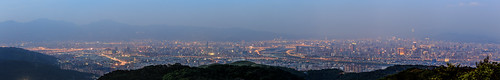 sunset panorama widescreen taiwan 101 taipei 大棟山 寬景 大棟山405高地