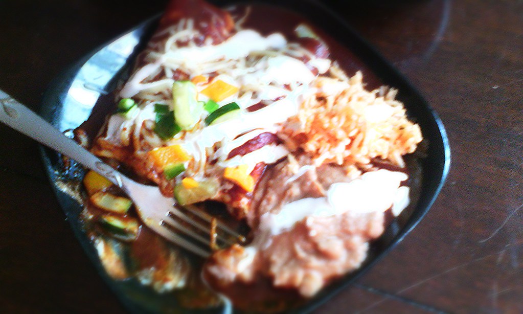 Cream Cheese and Mushroom Enchiladas