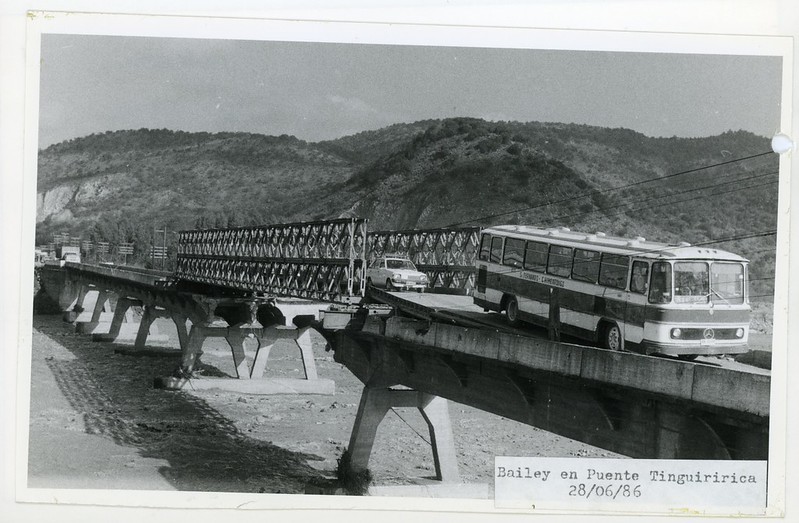 Chile 1986 - Temporales: Puente Tingiririca