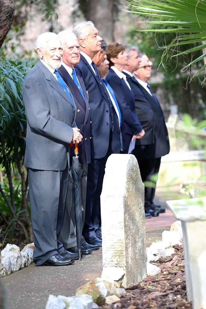 The Anniversary of The Battle Of Trafalgar, An act of remembrance held within The Trafalgar Cemetery Gibraltar, Sunday 18th October 2015. Conmemoración en Gibraltar del 210º Aniversario de la Batalla de Trafalgar