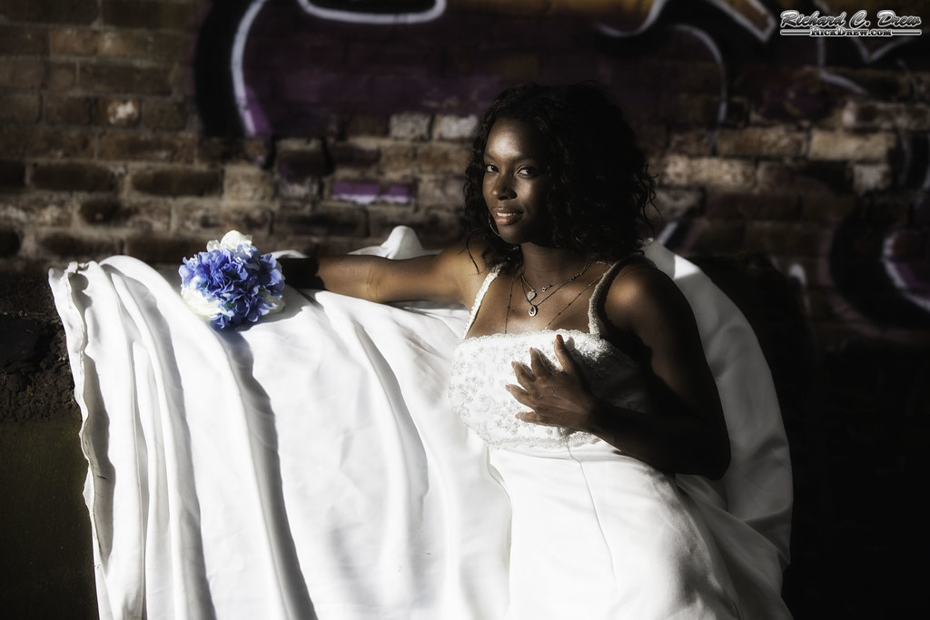 Model shoot - abandoned Factory - Wedding Dress