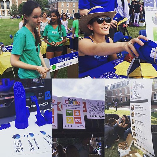 Hey @dukestudents check out the action at the activities fair on East Campus from 4-6 p.m. today!
