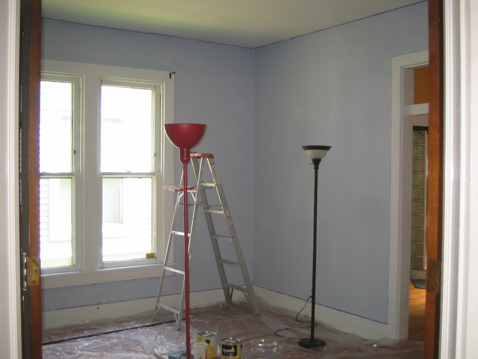 Dining room with first coat