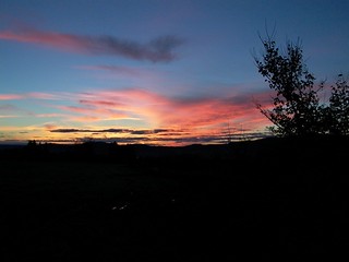 Sunset seen from Villevieille