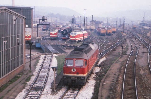 1991-04-27; 004 Bw Saalfeld. Plandampf Saalfeld-Gera