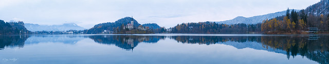 Lake Bled, Slovenia, panoramic view