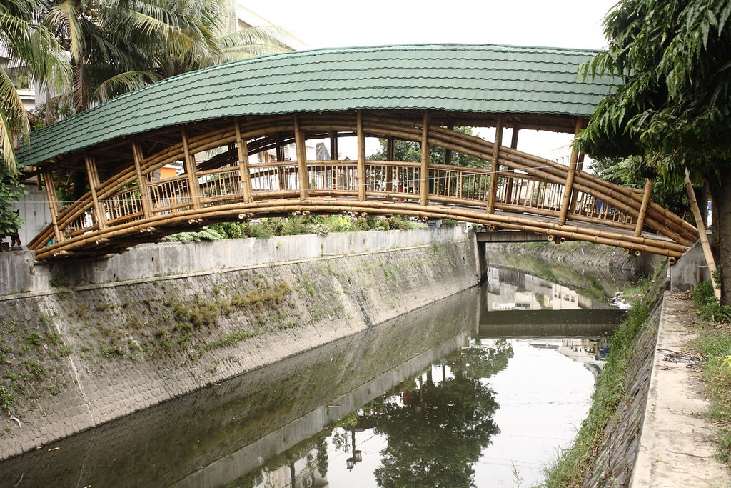 Bamboo bridge in Solo
