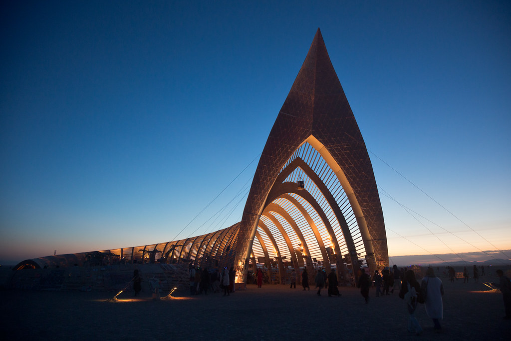 6:00 am Services, Temple of Promise, Burning Man 2015