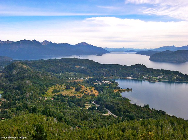 View Over Villa Campanario to Lago Nahuel Huapi, San Carlos de Bariloche, Argentina
