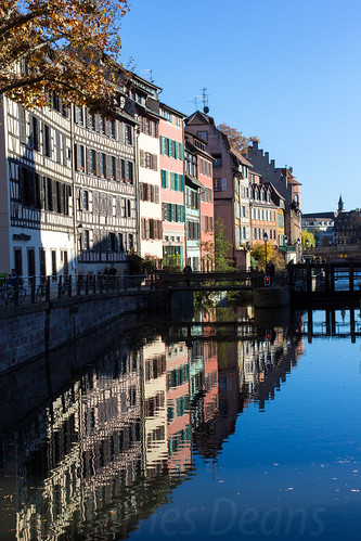 france reflections landscape europe places canals strasbourg alsace
