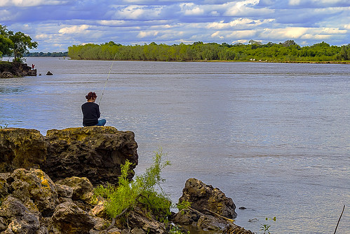 water argentina river fisherman flora agua peace paz paisaje rios pescador