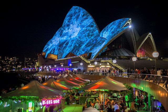 Sydney Opera House during Vivid Sydney 2014