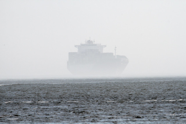 Cargo Ship In The Fog