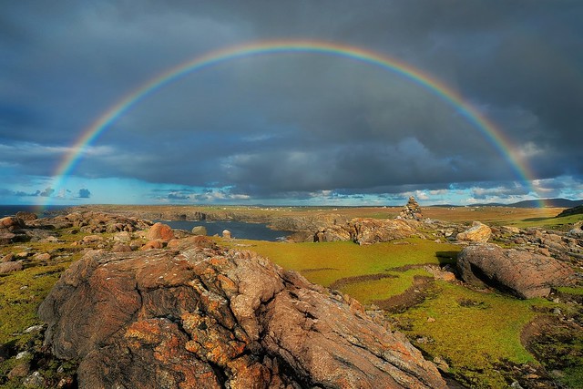 Rainbow on Lewis coast