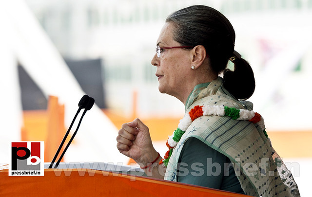 Sonia Gandhi & Rahul Gandhi addresses farmers rally 38