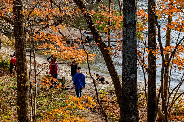 Spend a fall day just goofing off together at Smith Mountain Lake State Park